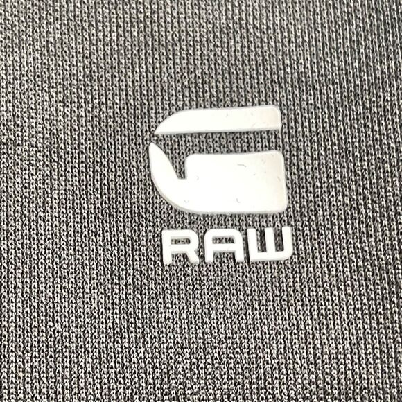 G-star Raw Jacket Mens XL Side Stripe Track Top Full Zip Tape Inset Raven Color - Picture 2 of 16